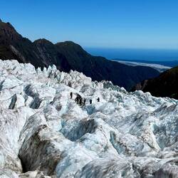 Looking out to the Pacific Ocean. You can see another tour group for perspective on size