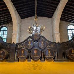 Hier lagert das kostbare Gesöff mindestens 3 Jahre