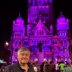 Paul in front of City Hall