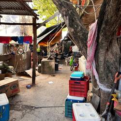 privater Vorhof - häufig etwas unordentlich