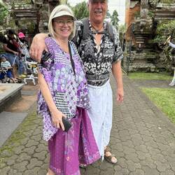Everyone must wear a Sarong. Menstruating women are not allowed in. No problem there! 😂