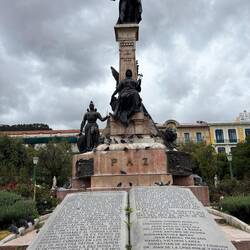 Town square statue of Pedro Domingo Murillo who led the fight for freedom from Spanish rule