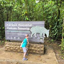 Der Parkeingang, noch ging es