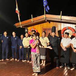 Verabschiedung der Schiffscrew - schön war's