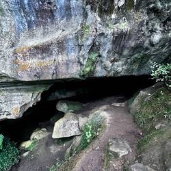 Waipu Höhle, da ging es hinein...