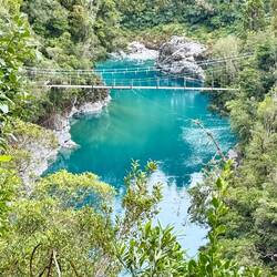 Hokitika Gorge and suspension bridge