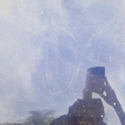 Tips auf die Motorhaube gezeichnet