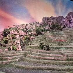 1/28 scale of countryside outside castle