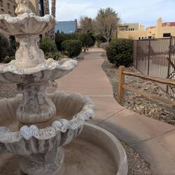 Path from one end to the other.