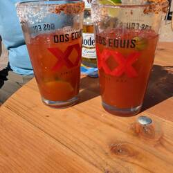 These are Michelada drinks. Delicious. We added our new to these.