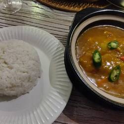 Fisch Curry mit Reis