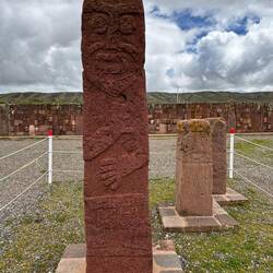 Monolith in the underground temple