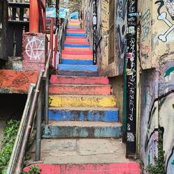 Rainbow stairs