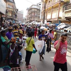 Am Montag ist der Markt sehr stark besucht