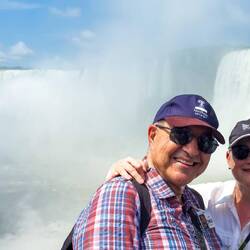 At the end of the boardwalk ... face to face with the Devil's Throat ... as seen from Brazil.