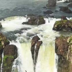 Argentinian Falls from the Brazilian Path of the Falls.