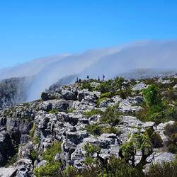 Atop Table Mountain watching the clouds