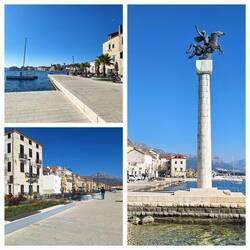 Reiterdenkmal The Herald of Freedom monument zwischen K. Novi und K. Stari
