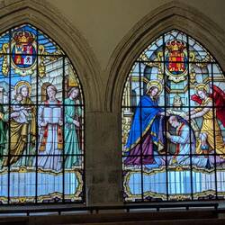 Prächtige Bleiglasfenster