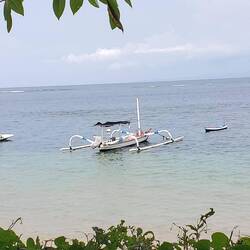 The water was so calm you could see hues of blue!