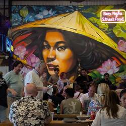 At the street food market