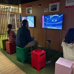 We didn't mind a few video games after traveling the country