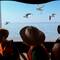 Kids feeding the seagulls