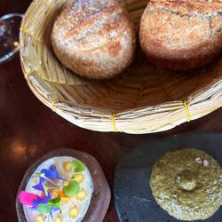 Bread, butter and a spicy spread