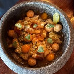 Brass entrée: Amazon fish