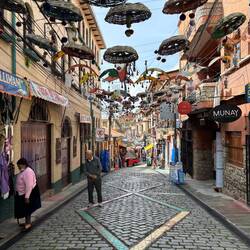 One of the streets near our hotel
