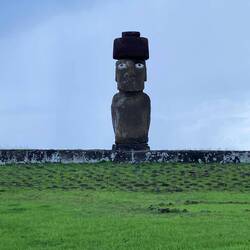 Die einzige vollständige Figur (mit Augen und pucau).