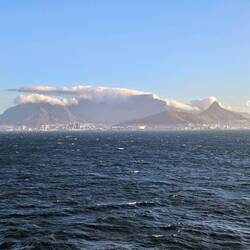 Sailing away from Cape Town