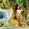 Am Wasserfall wird posiert mal so ...