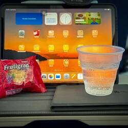 Longer flight = beverage + snack.