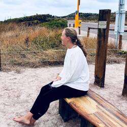 Surfbrett als Bank...