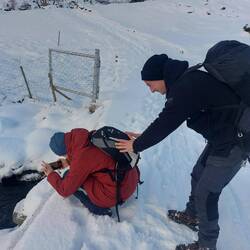 Nicht so freiwilliges Eisbaden