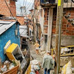 Der Rückweg durch das Wohngebiet