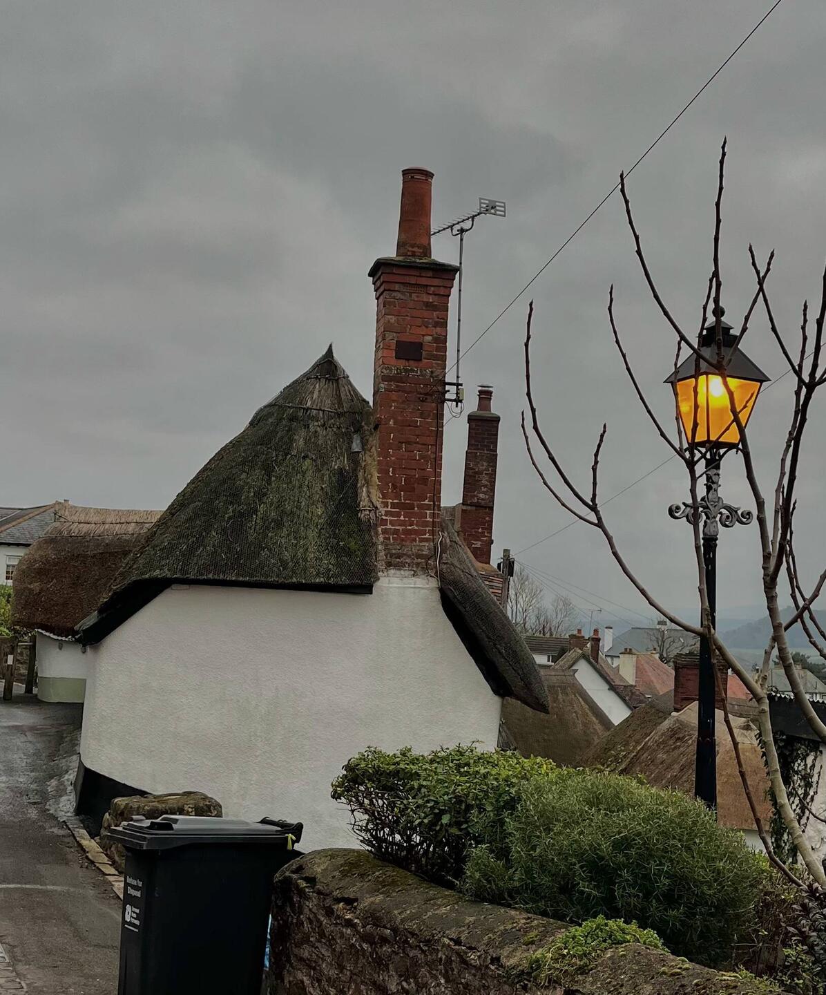 Before thatching at 8.50 am