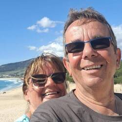 Glücklich wieder unten.