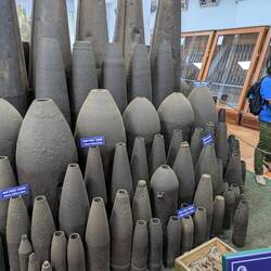 Some of the different bombs dropped on Vietnam