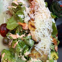 Chicken salad that was so huge Brad and I could not finish it