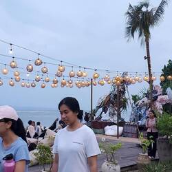 The oceanside view on our walk home.