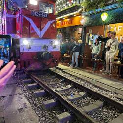 Here comes the train