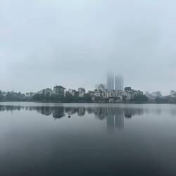 Gray view of Hanoi- not a pretty city