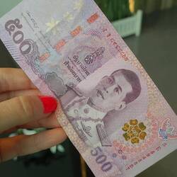 So sehen 500 Baht aus