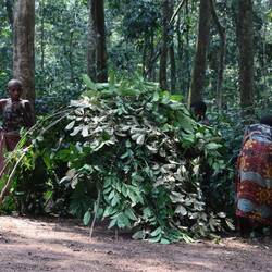 Schließlich ist die Hütte fertig