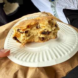 Date scone. This one was orange and date. They have them at every cafe.