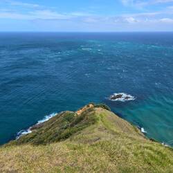 Die Tasmanische See und der Pazifische Ozean treffen aufeinander