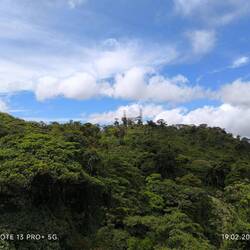 Bis hier oben, mit Sicht auf den Pazifik, den sehen wir uns dann heute an