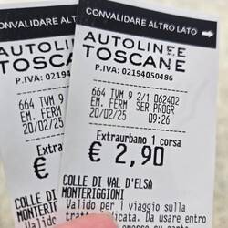 Two tickets to Monteriggioni. I figured it out!